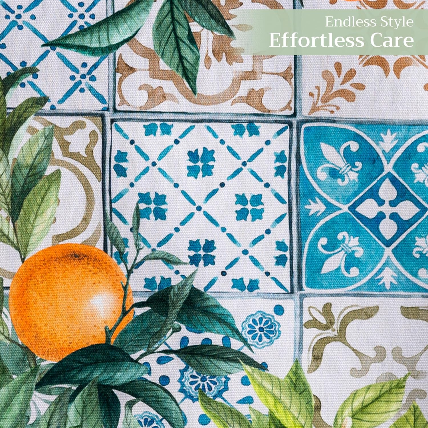 Maison D'Hermine Table Runner 100% Cotton Double Layer Table Runners 72 Inches Long Decorative for Home Kitchen Dining Party Baby Shower Wedding Bridal Shower Spring Summer (Agrume, 14.50" X 72") image number 5