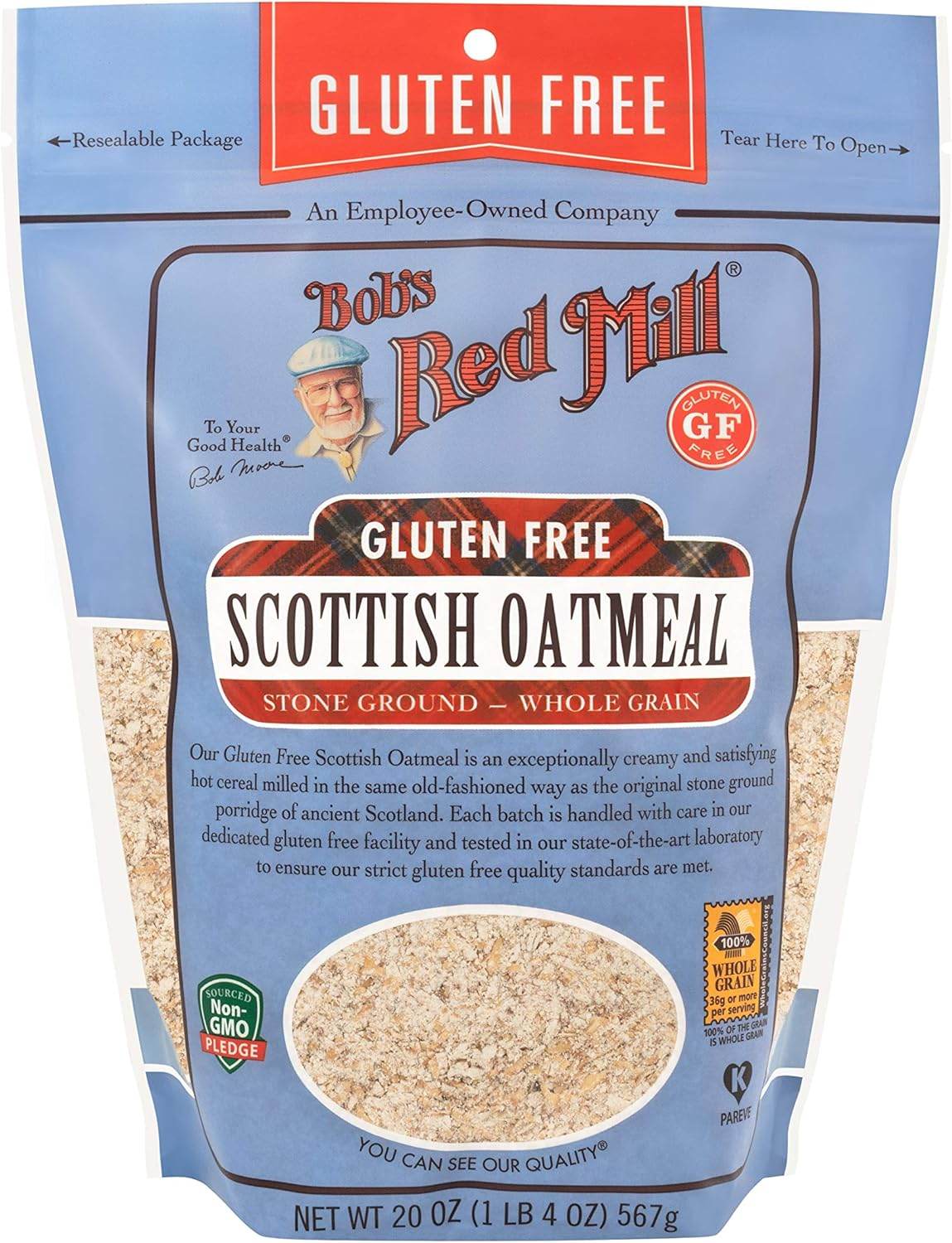 Bob'S Red Mill Gluten Free Scottish Oatmeal, 20-Ounce (Pack of 4) image number 5