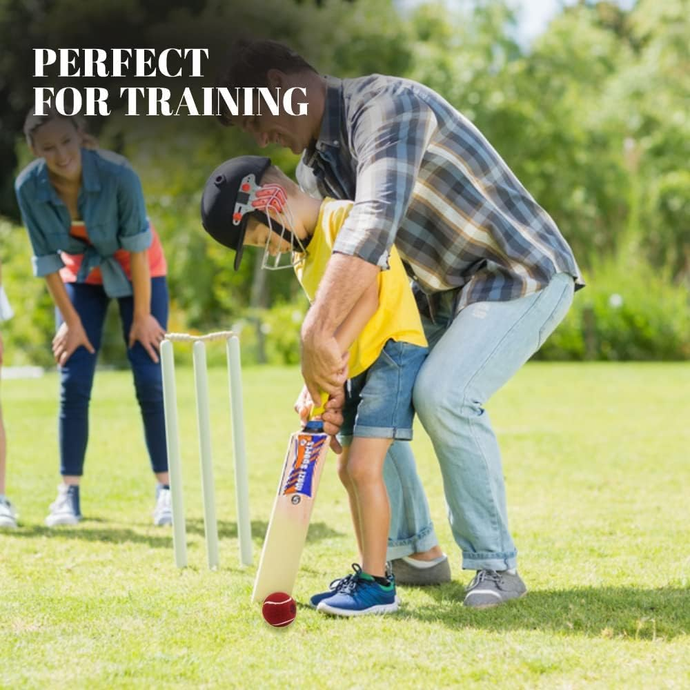 Cricket Tennis Balls- Heavy Rubber Tennis Balls for Cricket & Tennis Practice&hellip; - Red image number 5