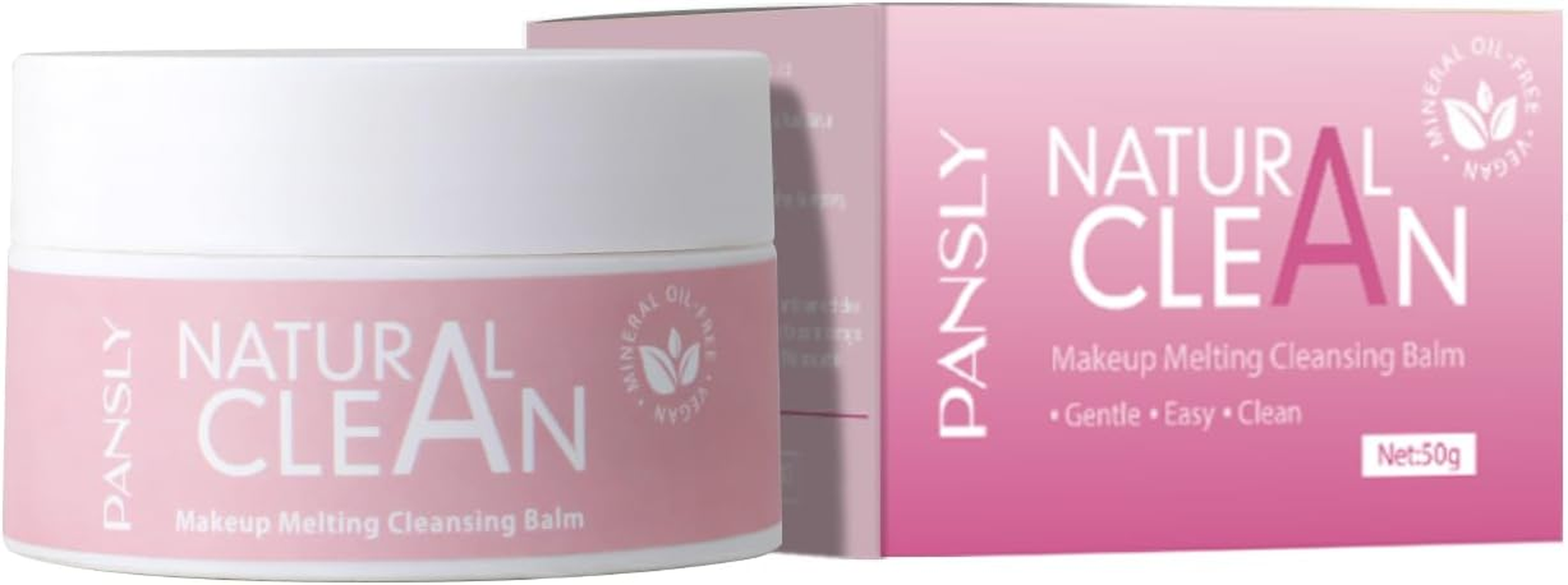 Natural Clean Makeup Melting Cleansing Balm, Flaxseed Oil and Peony Extract, Mineral Oil Free image number 3