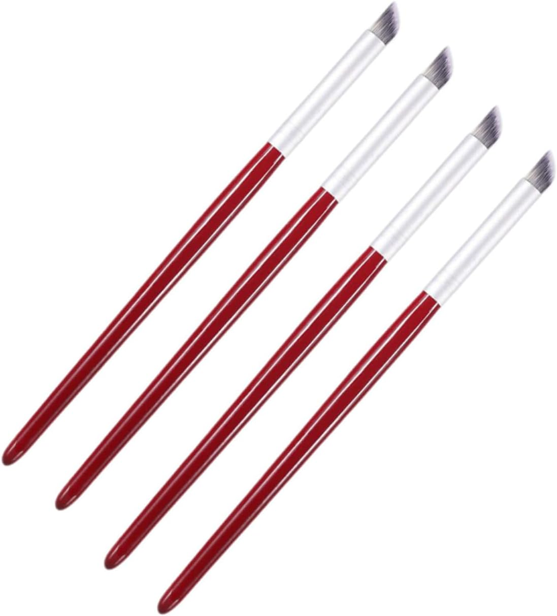 SOESFOUFU 4Pcs Nail Art Brush Acrylic Painting Nail Painting Tools for Manicure Easy to Hold for Professional DIY Nail Art Lovers for Salons Home Use