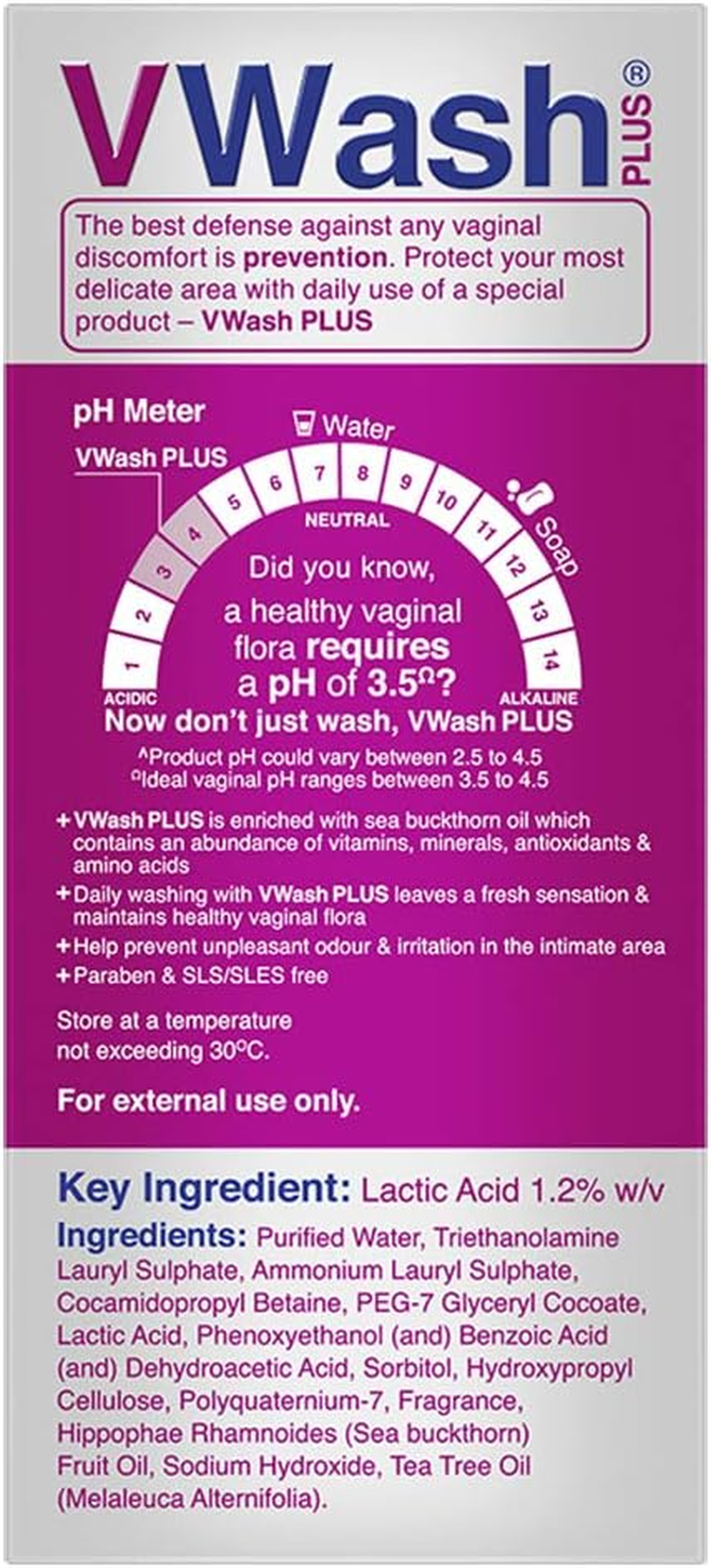 Vwash plus Expert Intimate Hygiene, with Tea Tree Oil, Liquid Wash Prevents Dryness, Itchiness and Irritation, Balances PH, Paraben Free, 100 Ml image number 6