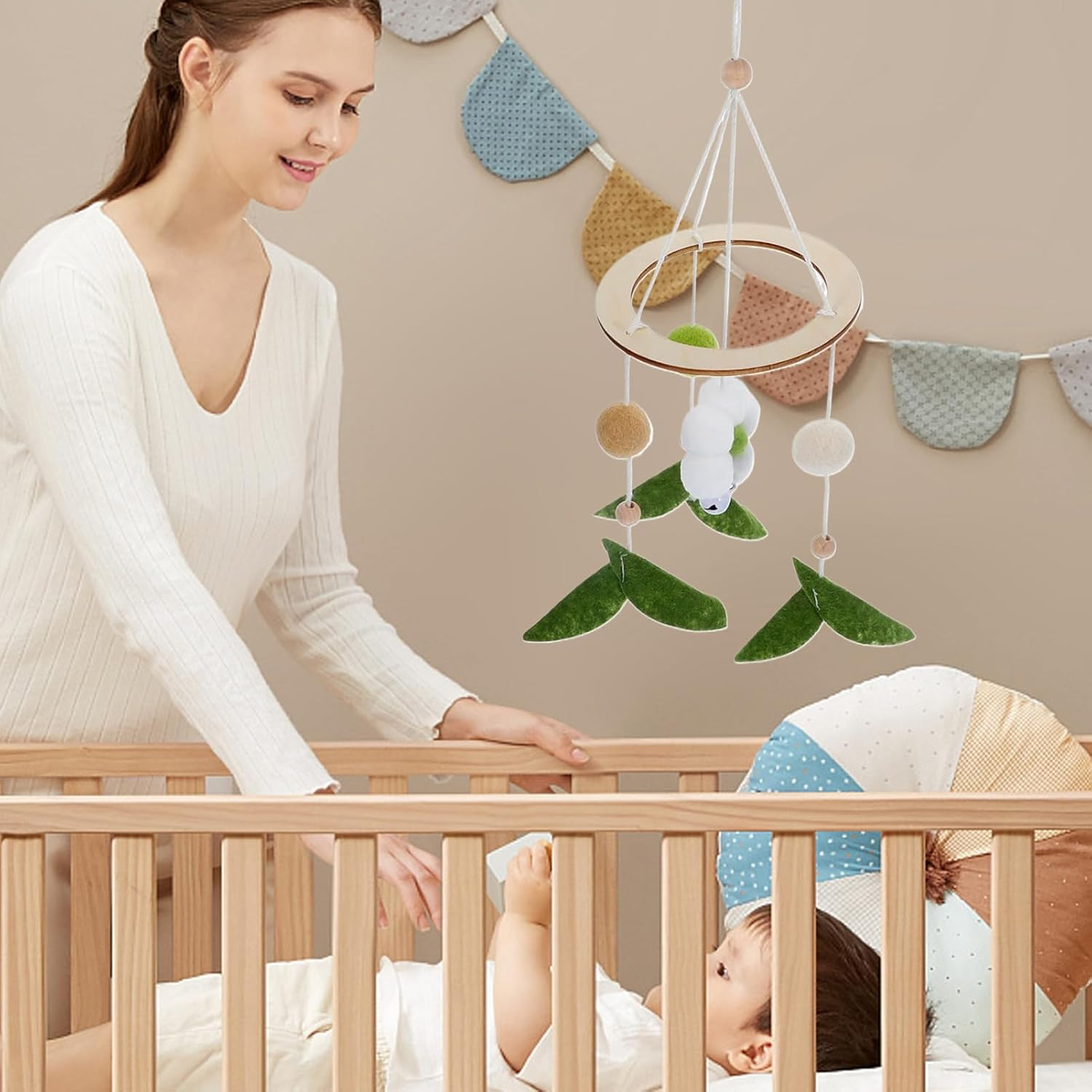 Baby Mobiles | Wind Chime for Baby Cot - Cartoon Hanging Decoration for Crib Baby Boy Girl Room image number 3