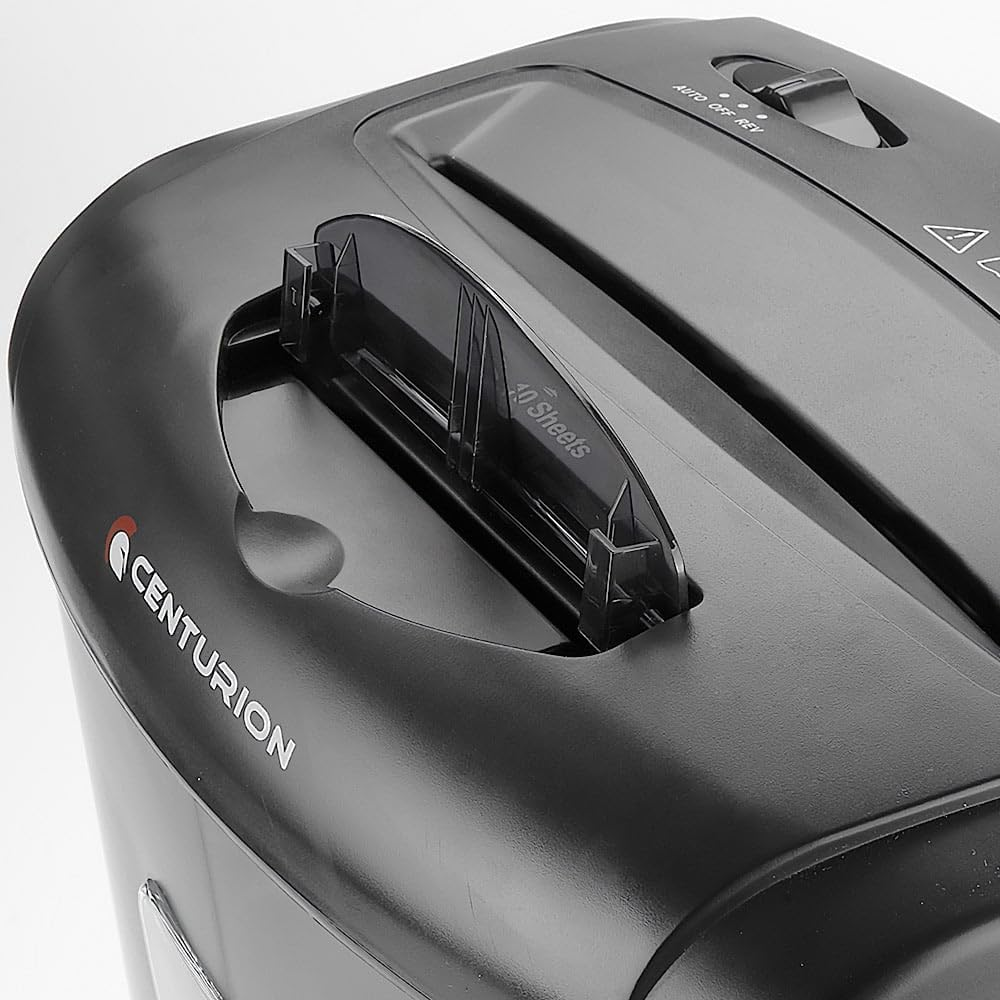 Centurion Office Combo Paper Shredder 21L Cross Cut 10 Sheets Cds Credit Cards
