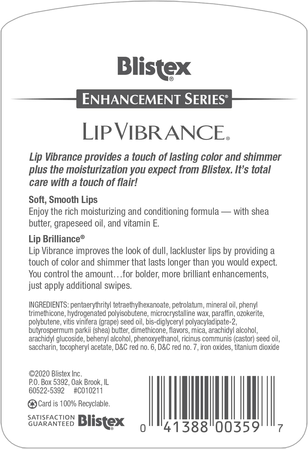 Blistex Lip Vibrance, Lip Protectant 0.13 Oz (Pack of 2) image number 5