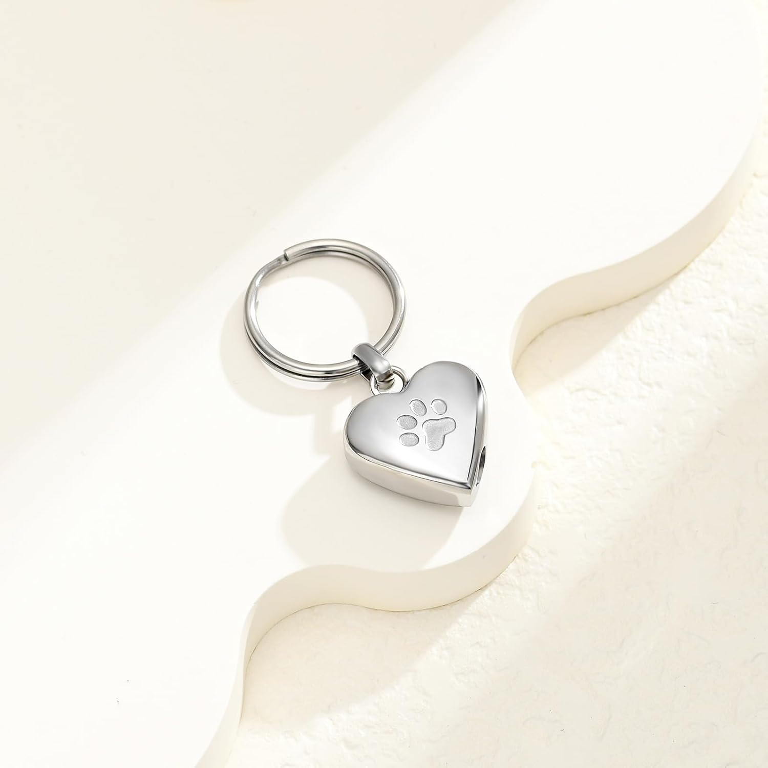 VCCWYQK Cremation Urn Keychain for Pet Ashes, Cremation Jewelry for Human Ashes Dog Cat Cremation Keepsake Memorial Urn Keychain Ash Holder for Pet image number 3