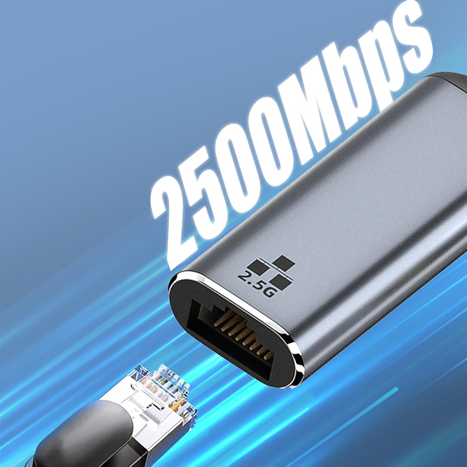 Tunghey USB-C to Ethernet Adapter 2.5 Gigabit, Blazing Fast Network Adapter 2.5G (Thund-Erbolt 4/3 Compatible), Sturdy Aluminum USB 4 to RJ45 Adapter, for Ma-Cbook Pro/Air, Laptops, PC, and More image number 6