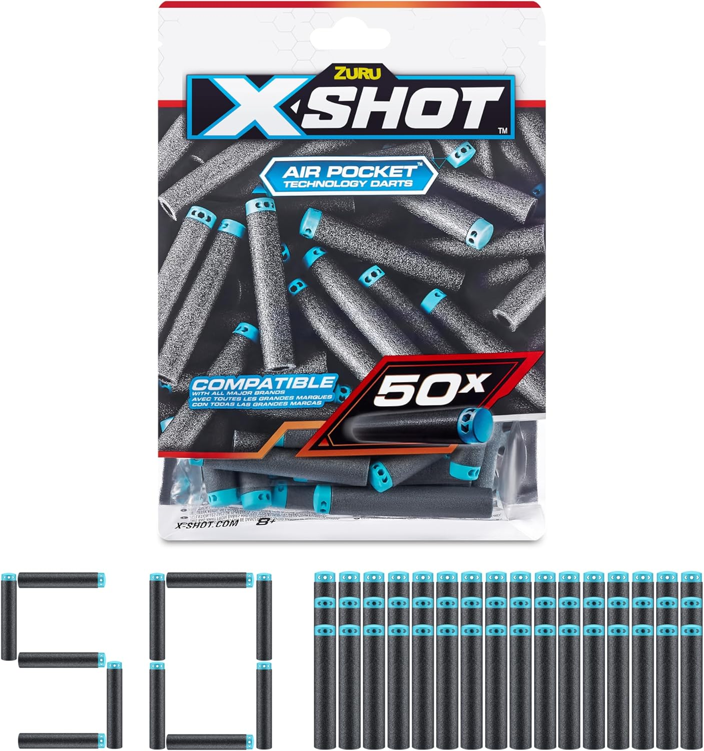 Zuru XSHOT 50Pk Elite Dart Refills