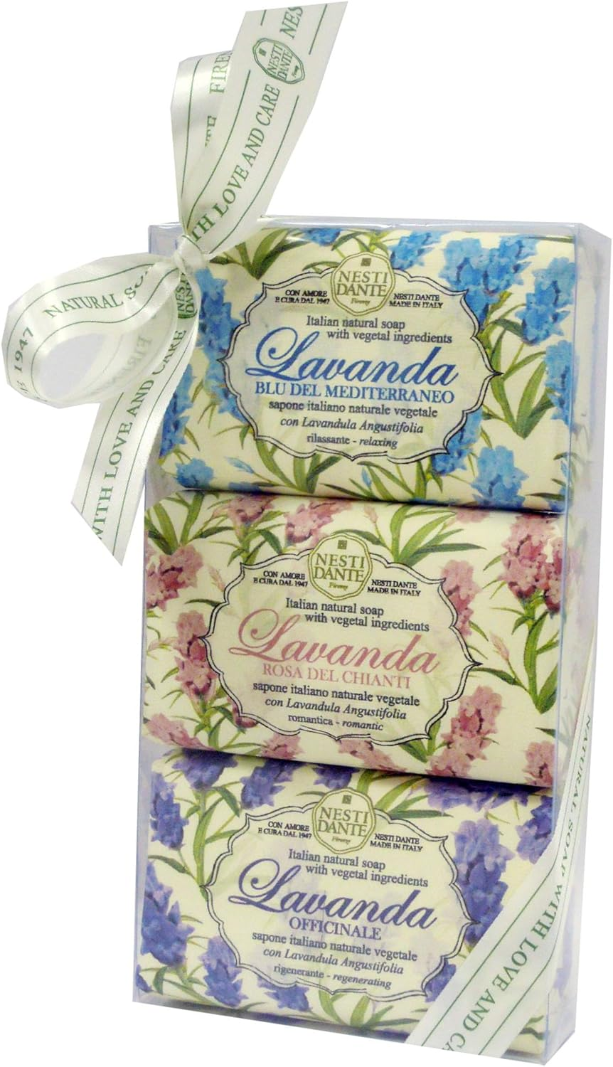 Nesti Dante Italian Natural Lavender Soap Set (150G X 3)