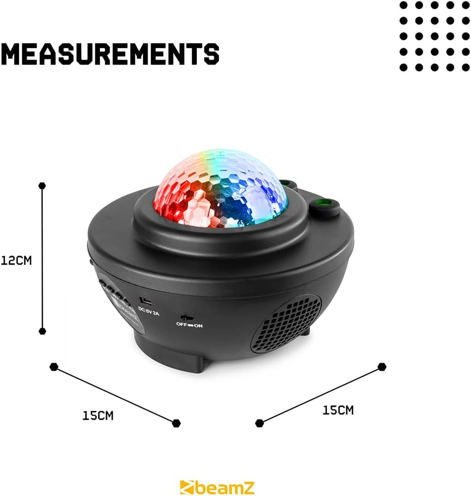 Beamz SKYNIGHT LED Galaxy Sky Star Night Projector Room USB RGBW Remote Kids Baby Lamp Party image number 5