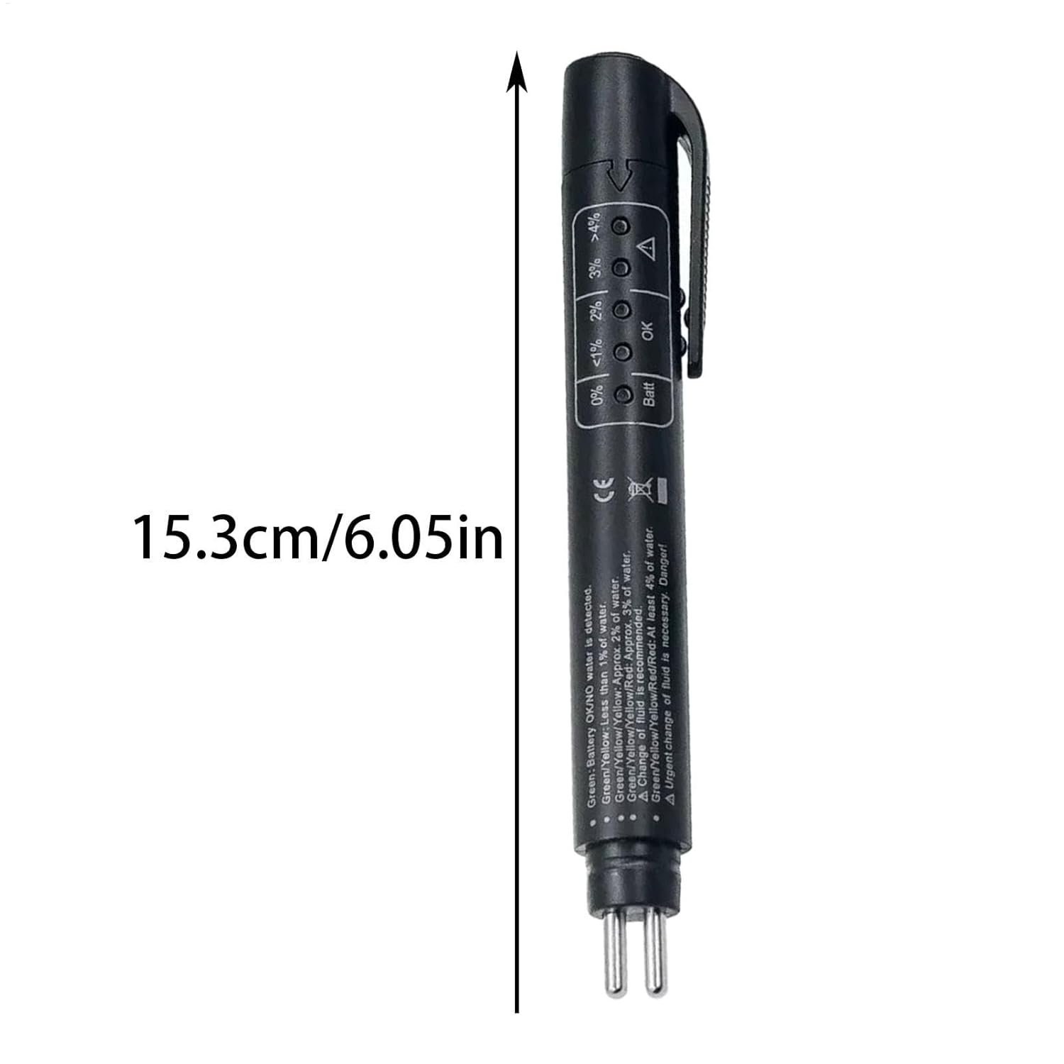 Coolant Tester Pen,Antifreeze Testers with Led Indicator Display | Brake Fluid Test Strips, Fluid Liquid Oil Moisture Analyzer, Quick Detection for Car image number 6