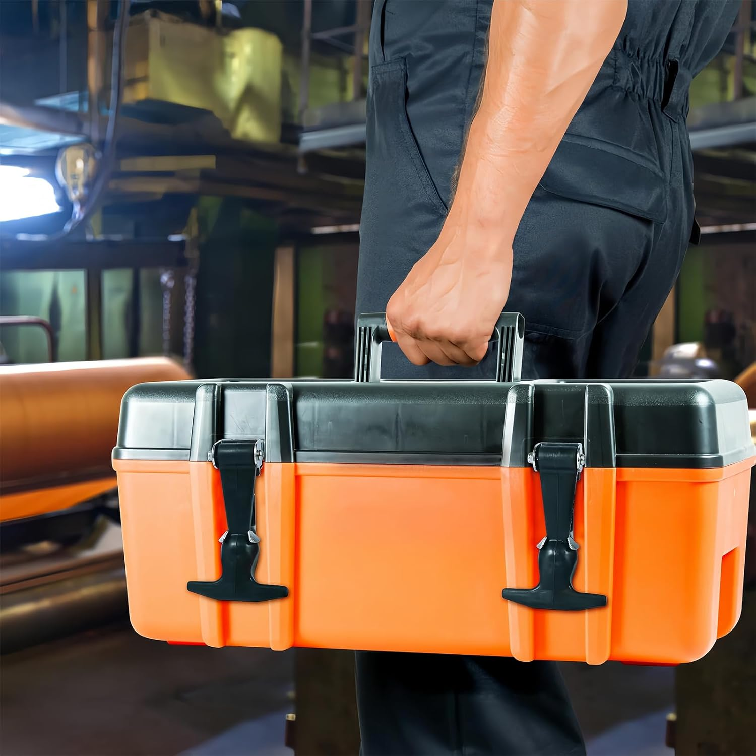 Pack of 4 Elastic Hood Holders, Rubber Hood Closure, Metal T Handle, Elastic Shock Absorption, Tension Clasp, Stainless Steel, Suitable for Tool Boxes, Trolleys, Vehicle Engines image number 6