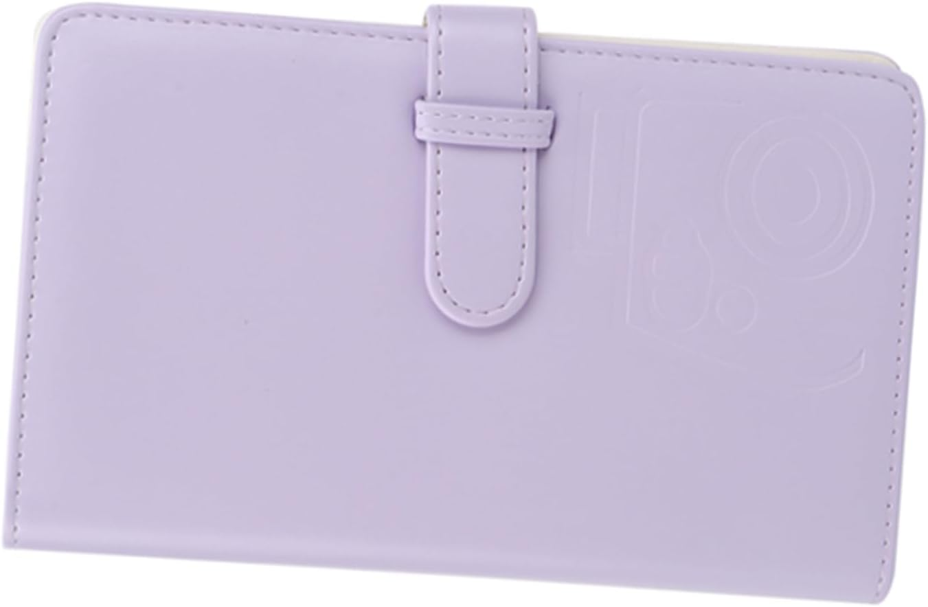 3 in 96 Pockets Photo Album, Picture Albums Cardcase Bank Card Storage Book for Mini11/8/9/7S/25/70/90 Instant Camera Photograph (Purple)