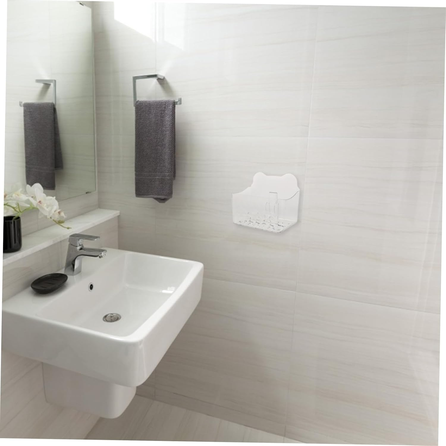 Alipis Towel Napkin Organizer Wall-Mounted Tissue Storage Modern Design Easy to Clean image number 1