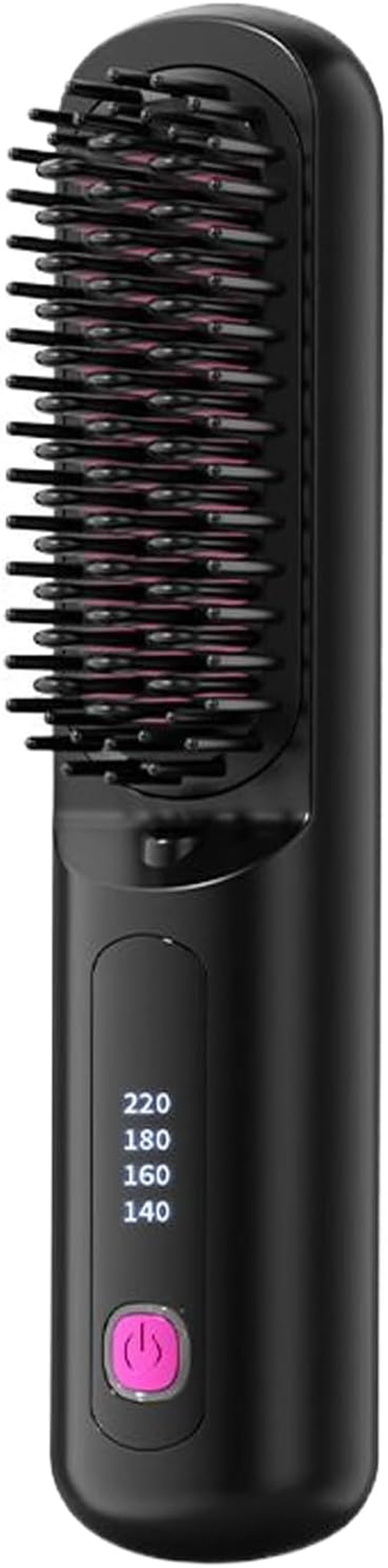 GEUGECY Cordless Straightener - Straight Hair Comb Brush | Rechargeable Fast Heating 4 Levels Adjustable Straightener for Home Styling Women Curling Travel Teens image number 2