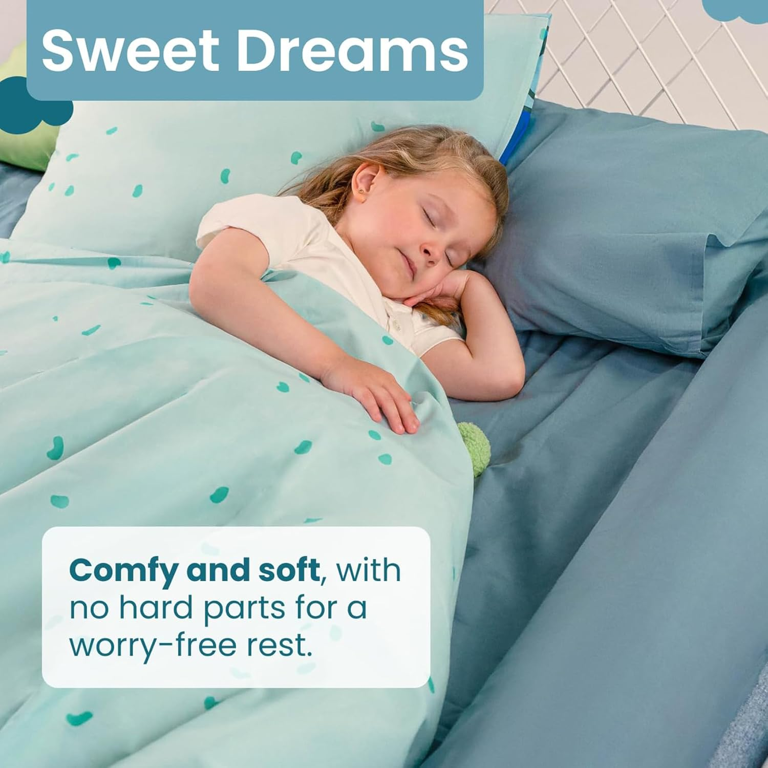 Toddler Bed Rail Bumper, Kids Foam Safety Bed Guard for Twin, Queen, King, White 134 * 19 * 12Cm image number 1