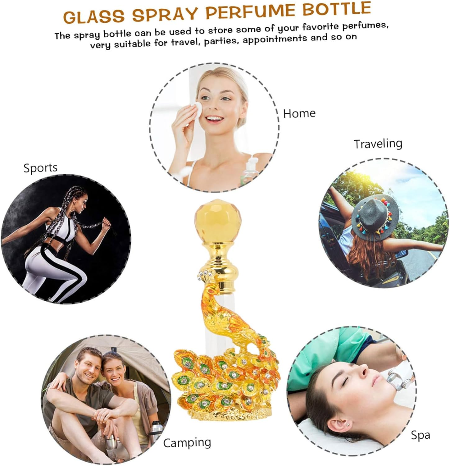 Retro Perfume Bottles Empty Vintage Perfume Bottles Essential Oil Container image number 6