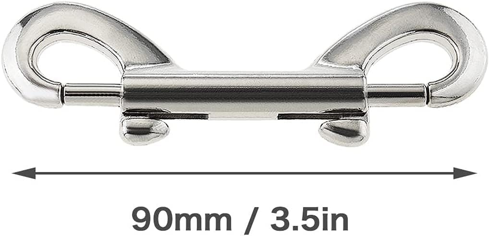 Zinc Alloy Double Trigger Clips,Bolt Snaps Double Ended Hooks Zinc Alloy Trigger Chain Metal Clips Key Holder,6Pcs Double Ended Bolt Snaps Hook,Snap Bolt Trigger Chain Clip,Heavy Duty Trigger Snaps image number 2