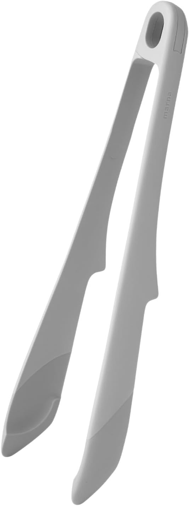 Marna K802GY Easy to Grab Tongs (Disassemblable, Grab Noodles, Heat Resistant), Silicone Tongs, Kitchen Tongs, Pasta Tongs, Cooking Utensils, Dishwasher Safe, Gray