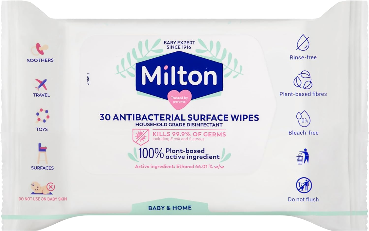 Babyu Cushie Step up + Milton Antibacterial Surface Wipes, 30 Pack + Milton 3 in 1 Antibacterial Surface Spray 500Ml image number 5