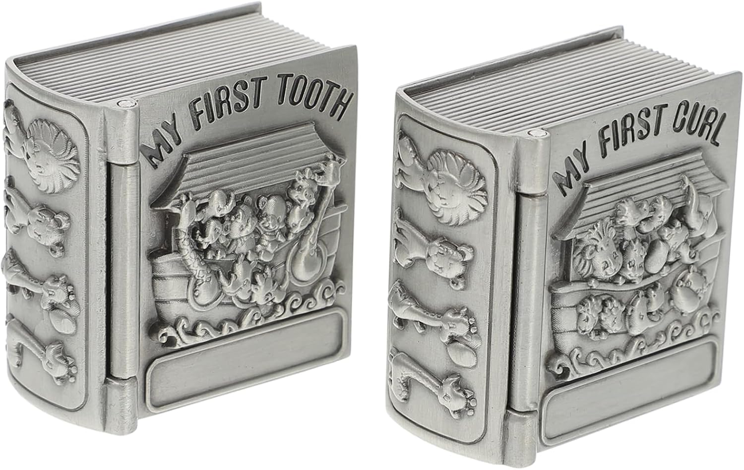 SUPVOX 2Pcs and Girls Keepsake Teeth Cases Storage Box for Milk Teeth Decorative Animal Patterns Baptism Christmas image number 6