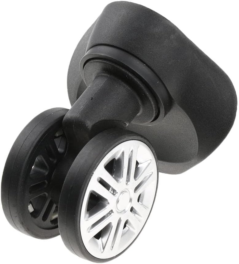 Baoblaze 1 Pair A09 Swivel Dual Roller Wheels Suitcase Luggage Replacement Casters for Travelling Bag image number 2