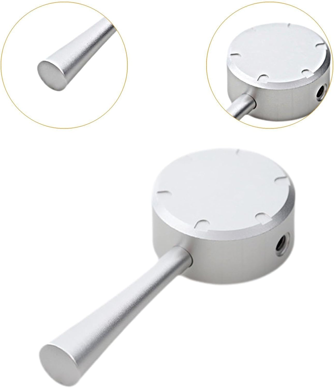 Yuksok Steam Lever for Espresso Machine,Replacement Knob,For Coffee Machine No Disassembly Design Tea Maker Parts Coffee Steam Lever, Silver - Silver image number 5