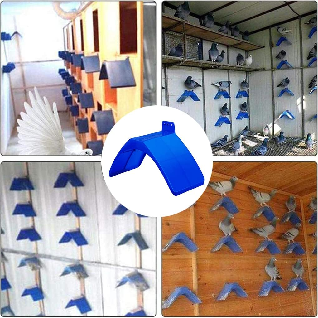 10Pcs Dove Rest Stand Frame Grill Dwelling Pigeon Perches Roost Bird Supplies Blue Color image number 2