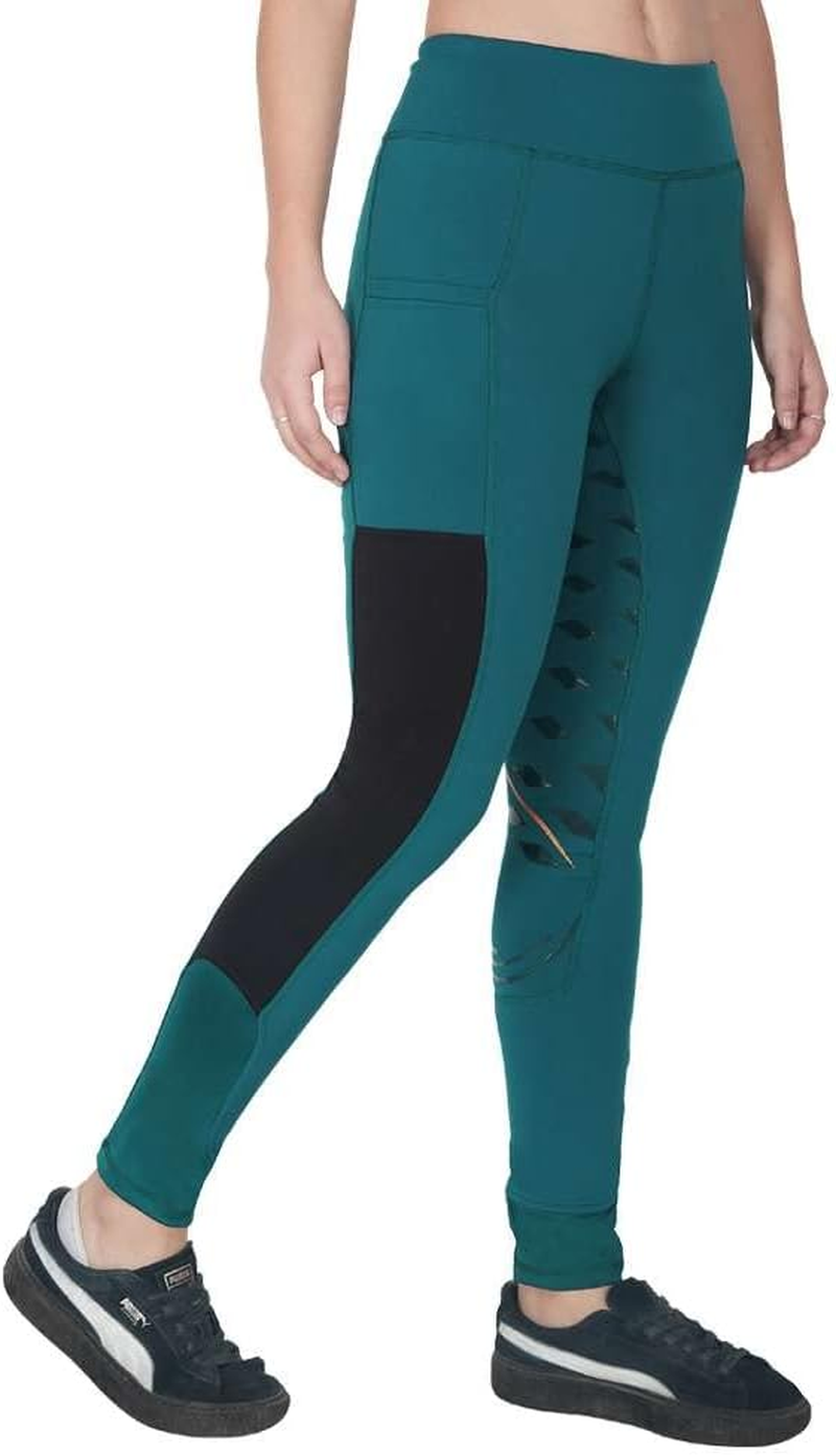 Women'S Horse Riding Silicone Pullons Leggings Winter Ladies Leggings Tights Sticky Bum Riding Pants