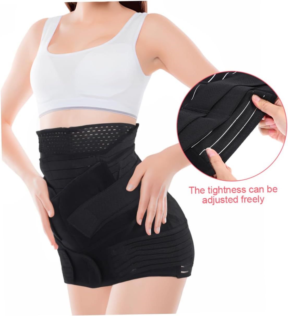 Milisten Postpartum Belly Band for Waist Trimmer Supports Abdominal Binder for Mothers Comfortable Compression for Post Birth image number 2