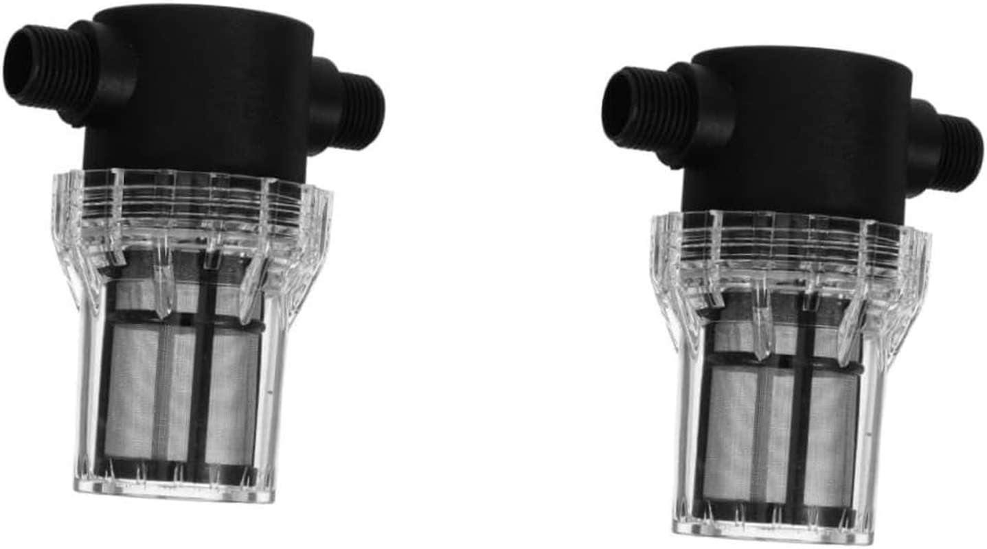 Holibanna 2Pcs Rv Water Filter with Grit Mesh Screen Threaded in Line Water Hose Strainer Durable Compact Design for Efficient Impurity Removal and Easy Installation image number 3