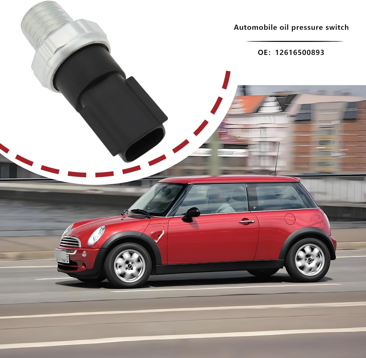 1PC Sensor Automotive Automatic Oil Pressure Switch Sensor Oil Pressure Sensor 12616500893 Compatible with MINI R50 R52 R53 image number 4