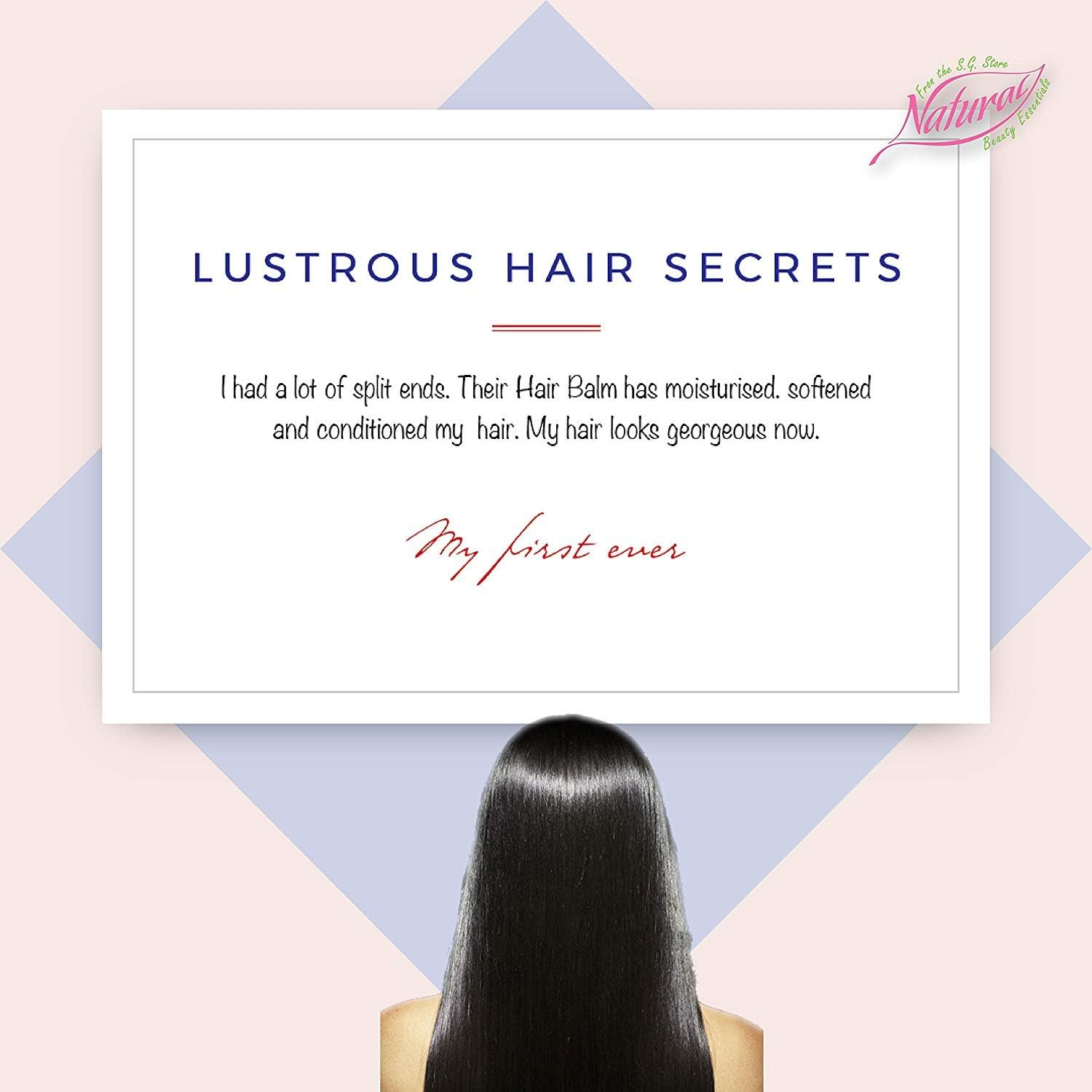 Natural Beauty Essentials Revitalizing Hair Balm (Hair Mask for Dry, Damaged Hair) for Men & Women - Soyabean Oil Extracts (100 Gm) image number 6