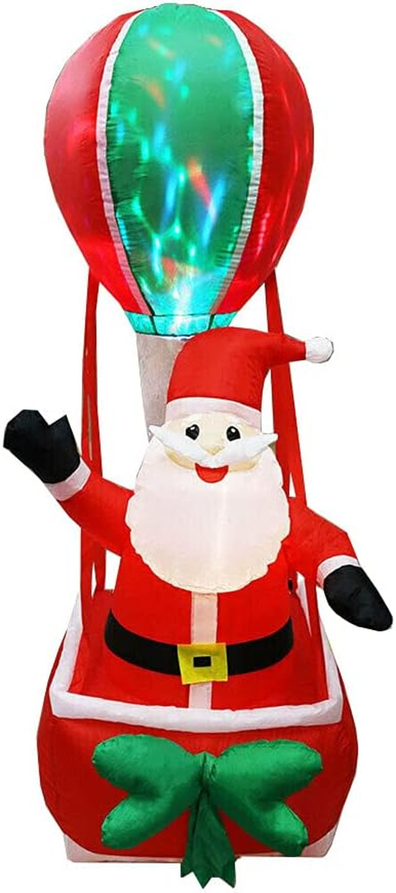 Inflatable Christmas Santa Hot Balloon Disco Light 1.8M Xmas Decoration Outdoor