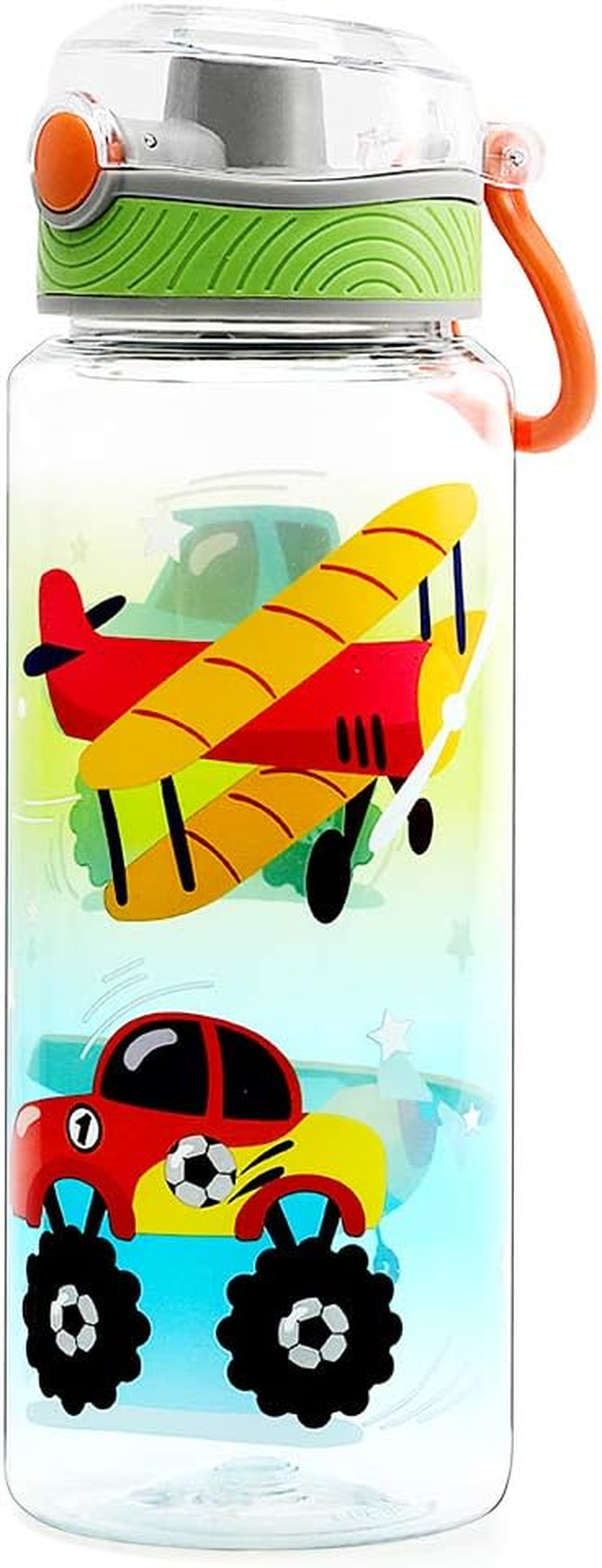 Home Tune 23Oz Kids Water Bottle for School Boys, BPA FREE Tritan, Leak Proof Flip Top Lid, Easy Clean, Carry Handle - Dinosaur