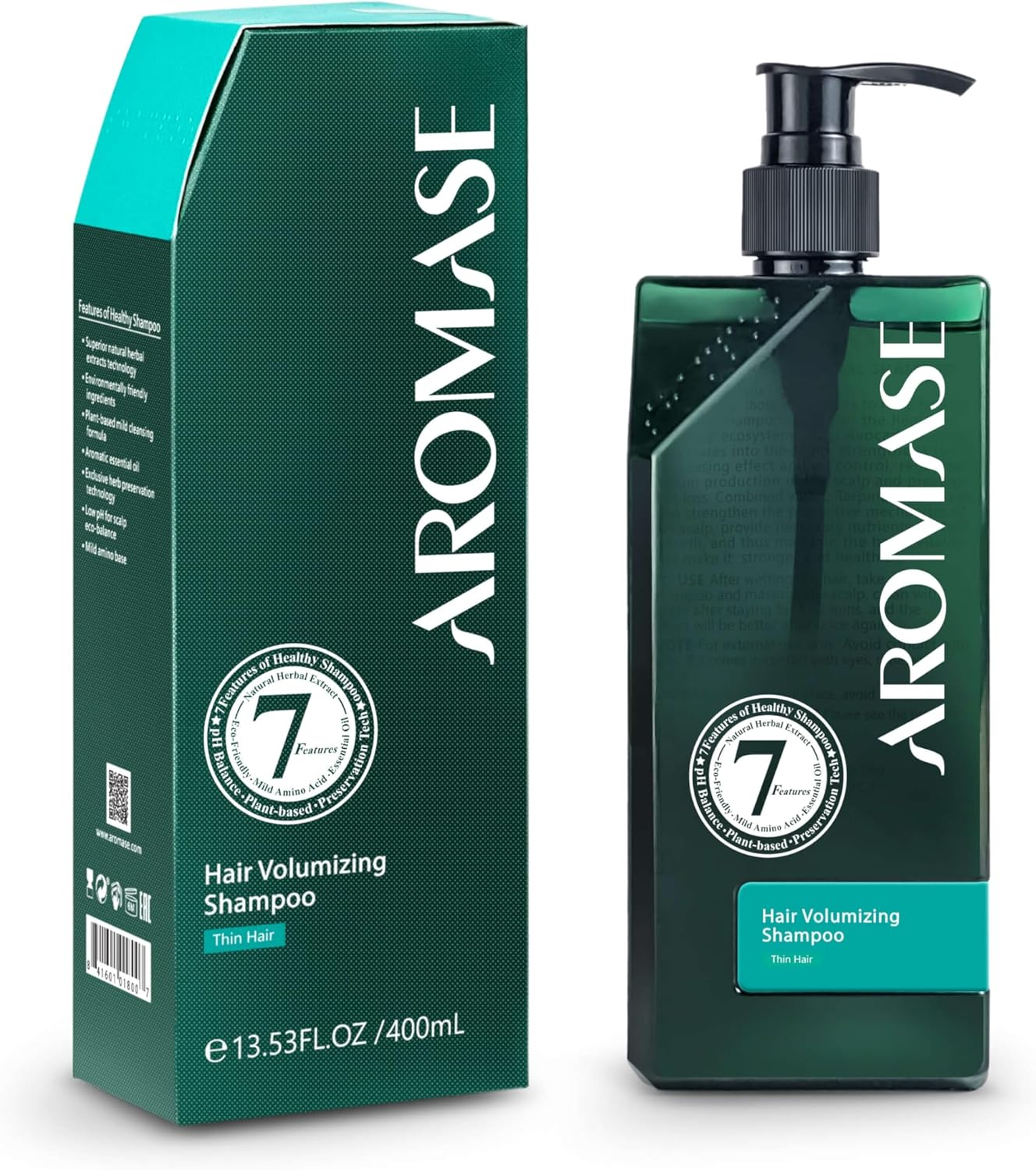 AROMASE Volumizing Essential Shampoo, for Hair Loss with Natural DHT Blocker-5&Alpha; AVOCUTA, SAW PALMETTO Adds Volume for Oily, Thinning, Fragile Hair and Hair Loss, Men and Women, 14 Fl Oz image number 4
