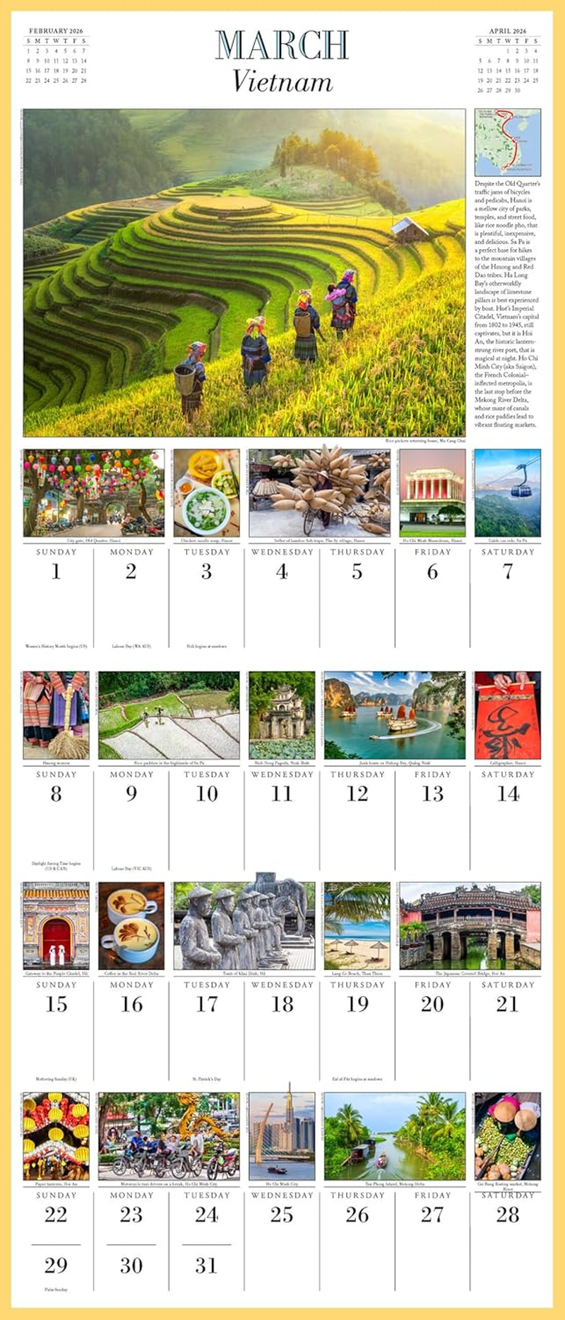 1,000 Places to See before You Die Picture-A-Day Wall Calendar 2026: a Traveler'S Calendar