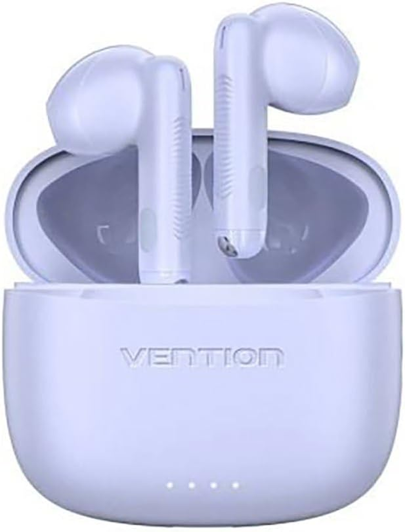 Auriculares Bluetooth Vention Elf E03 Nbhv0 Con Estuche De Carga/Autonom&iacute;a 6H/ P&uacute;rpura
