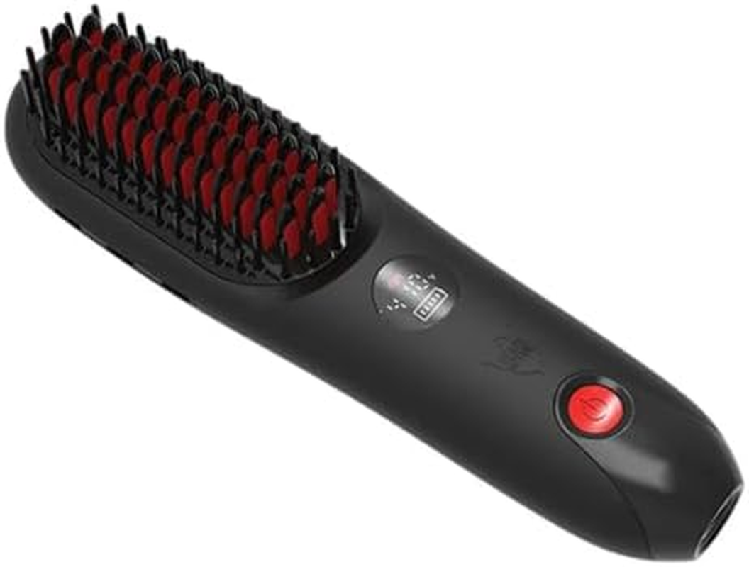 Beard Octance: Cordless Beard Straightener Brush &ndash; Portable Electric Grooming Tool for Men&rsquo;S Facial Hair