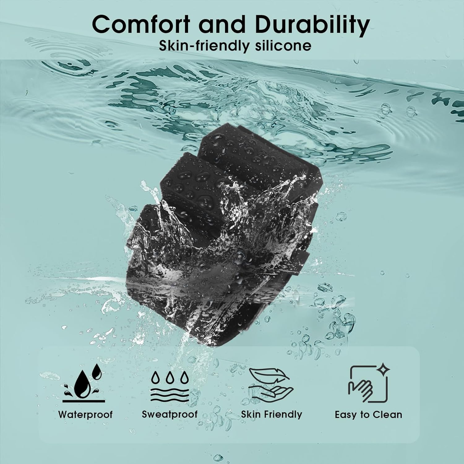 Luxveno Wearable Wrist and Ankle Weights 1 Lb Set of 2, Ankle Weights for Women and Men, Wrist Weights for Pilates, Yoga and Walking Exercise, Office Workout and Home Gym Equipment. Adjustable Wristband and Bracelet for Hand, Leg, Wrist and Ankle. image number 6