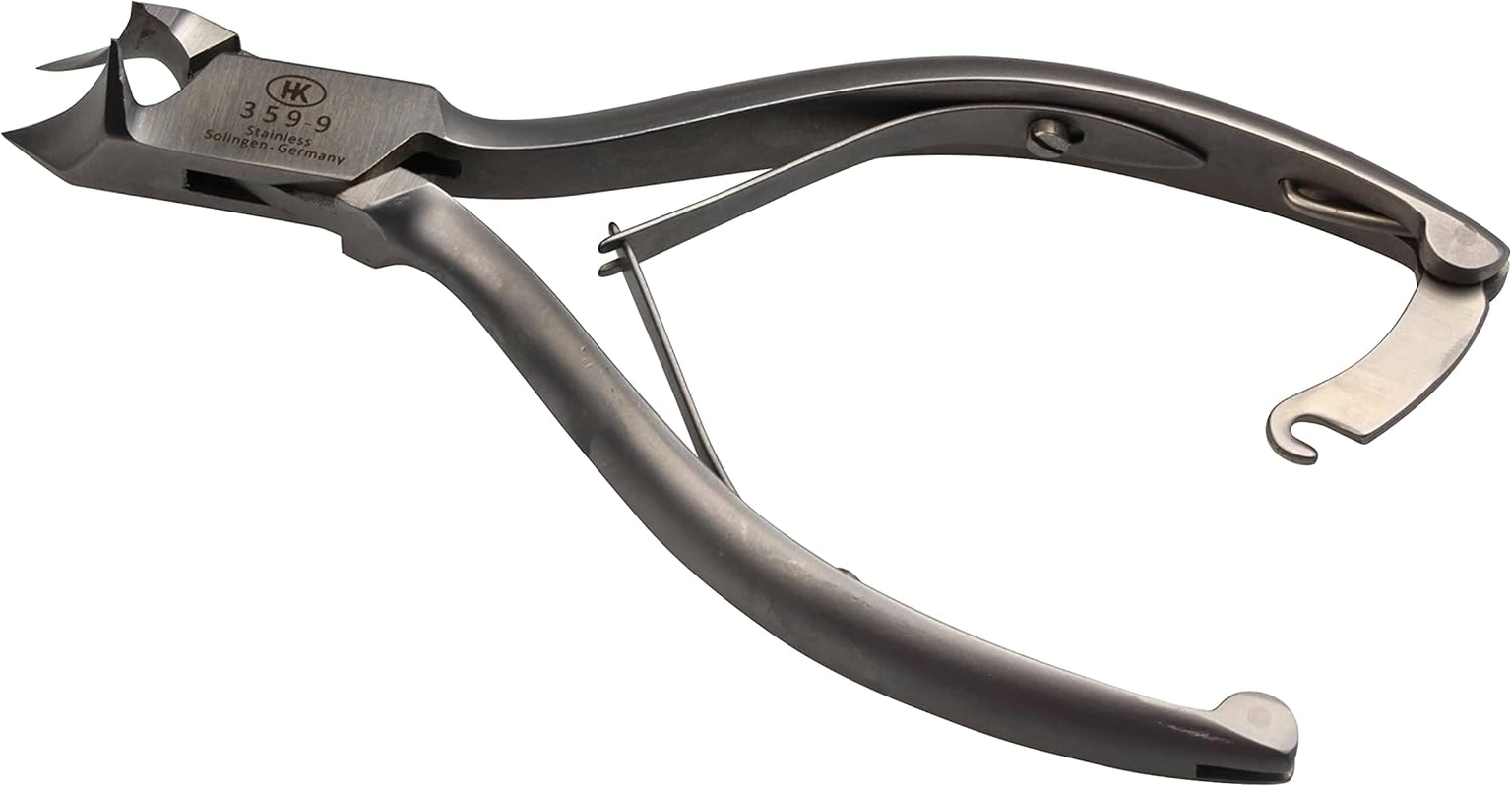 HK Manicure by Hans Kniebes - 14 Cm Head Cutter Nail Clippers with Leather Cover - Stainless Head Cutter from Solingen image number 3