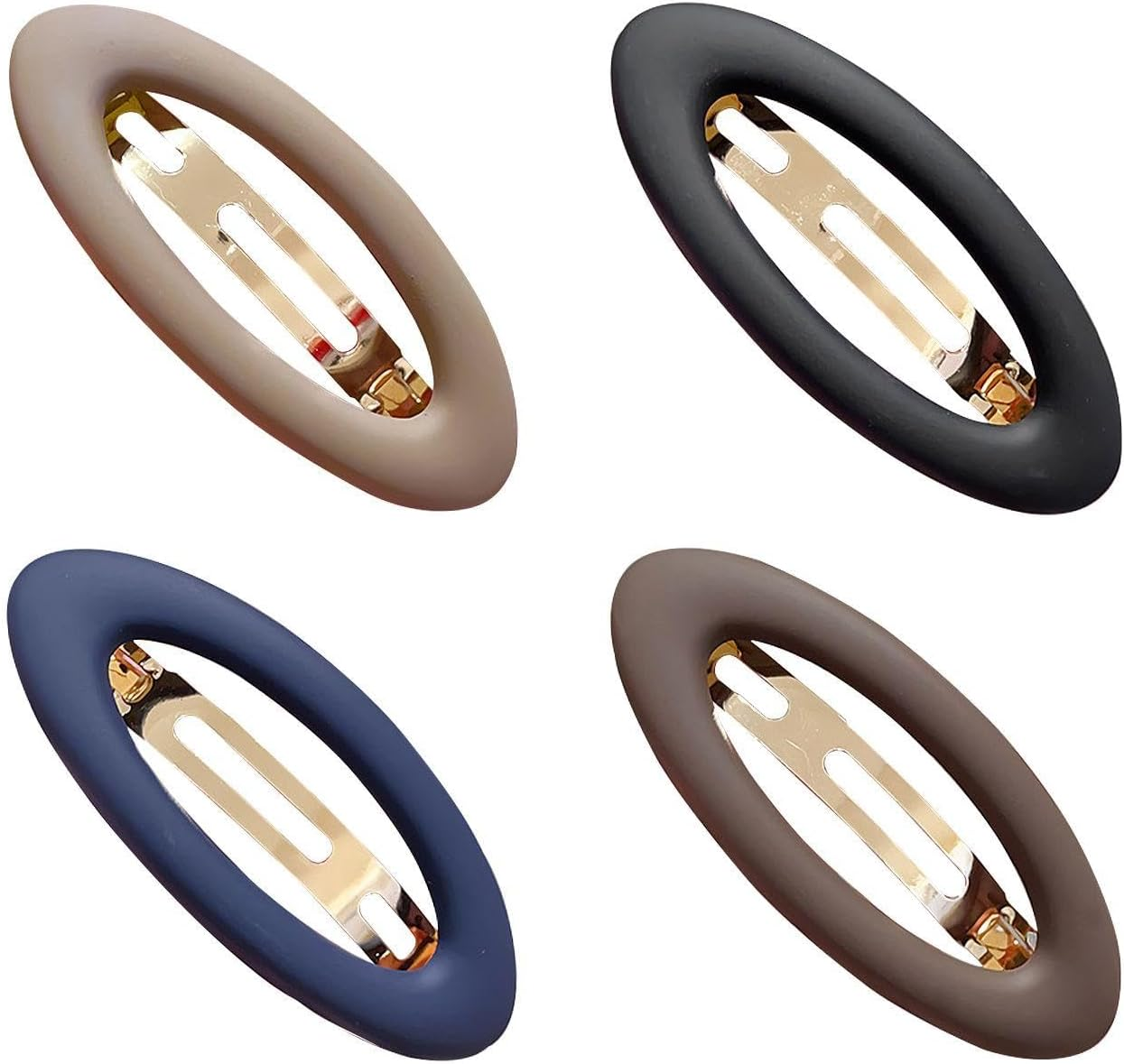 Pack of 4 Oval Hair Pins, Large Hair Pins, French Hairpins, Elegant Hair Pins, Cute Hair Accessories for Girls image number 2