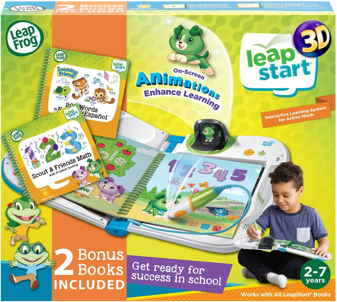 Leapfrog Leapstart 3D Interactive Learning System & 2 Book Combo Pack: Learning Friends and Scout & Friends Math image number 1