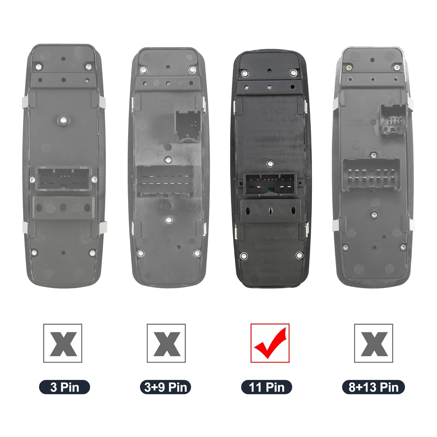 X AUTOHAUX 68030826AC Front Left Driver Side Car Power Window Switch for Jeep Grand Cherokee Laredo Limited SRT8 2011-2013 image number 4