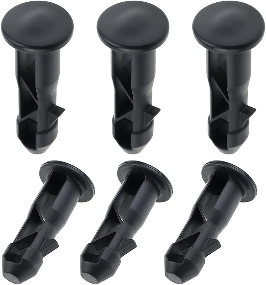 6 PCS Wheelie Bin Lid Hinge Pins 65X18Mm Black Plastic Fit for 240 Liters Outdoor Household and Commercial Wheelie Trash Bins image number 3