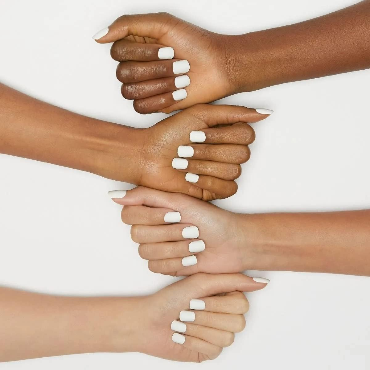 Impress KISS Color Press-On Manicure Fake Nails, Brie - Short Length, Matte, Polish-Free Solid Color Mani, Includes Prep Pad, Mini File, Manicure Stick, and 30 Fake Nails image number 4