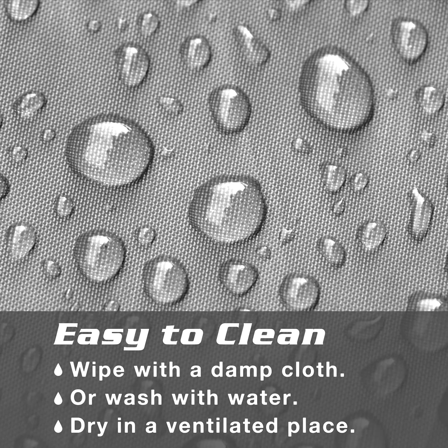 Garden Furniture Cushion Storage Bag Worthplanet Waterproof 210D Oxford Fabric 83 X 83 X 62Cm Furniture Seat Cushions Storage Bag with Handles Zippers and Carrying Bag for Cushions, Patio W200027 (Gray) image number 3