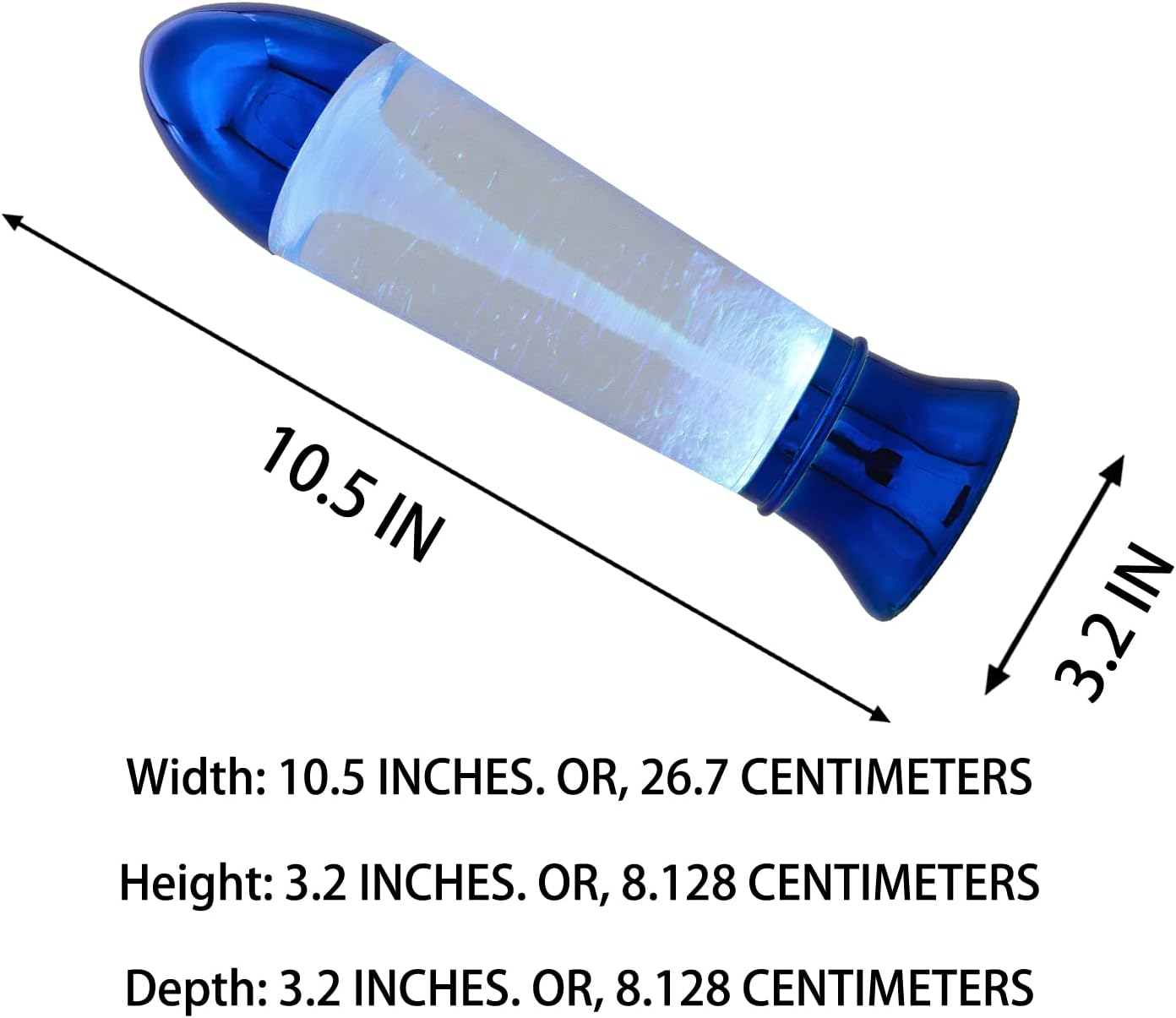Yakii 10.5" Tornado Lamp LED Color Changing,Tornado Maker Science Toy, Battery/Usb Cable Operated, Blue image number 4