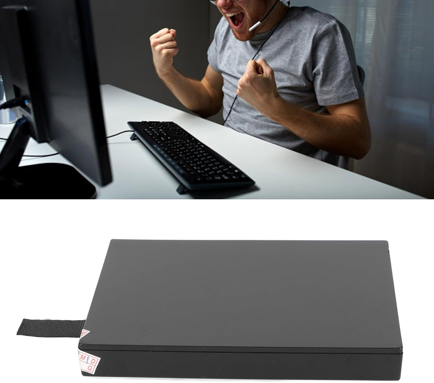 Gernie Internal Hard Drive for Xbox 360 Slim, Low Noise Thin Internal HDD Hard Drive Disk Disc for Xbox 360 Slim, Compact Design, Wear Resistance (320GB), Gernie624Thkiczg-15