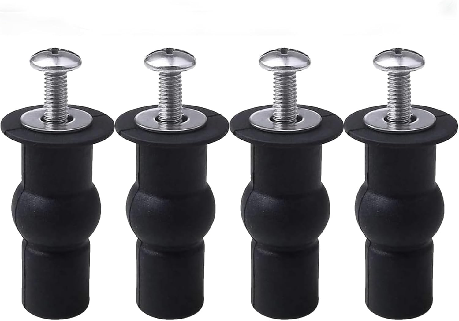 Toilet Seat Screws, Stainless Steel & Rubber, WC Hinge Repair and Replacement, Ideal for Bathroom Utility & WC Room, 4Pcs image number 5
